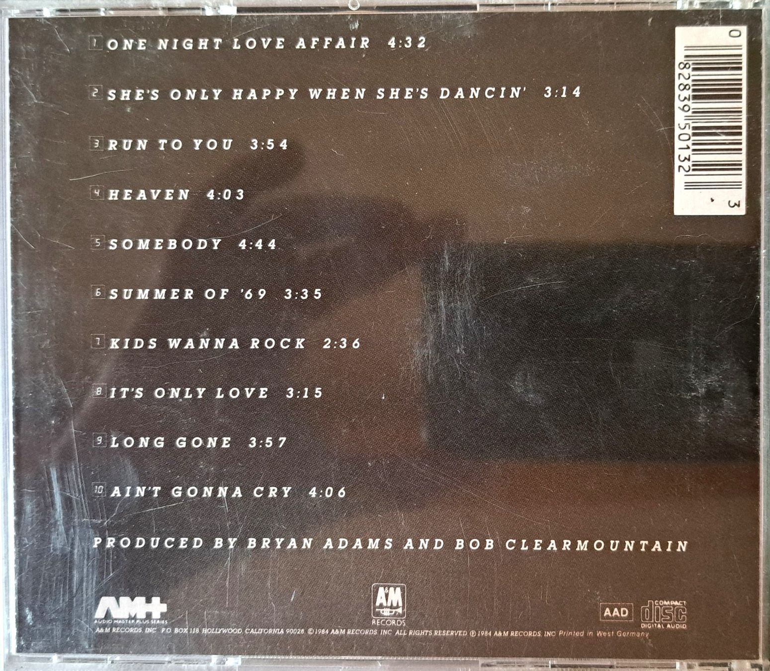 CDs: Bryan Adams - Reckless – D'occasion à Tenniken par mik_6mxg 1