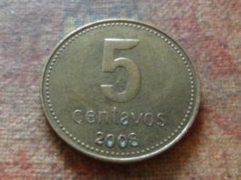 ARGENTINE  5  Centavos  2008  (P)