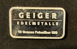10g 999er Silber Barre Geiger