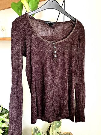 braunes Shirt / Oberteil v. Mango, 36/38