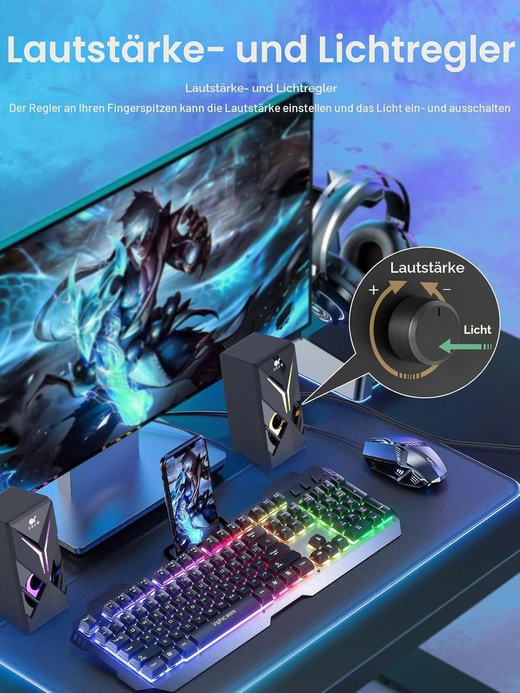 Lautsprecher: Gaming Lautsprecher 10W RGB LED USB Desktop – Neu und originalverpackt aus Schaffhausen von her_zt65 2