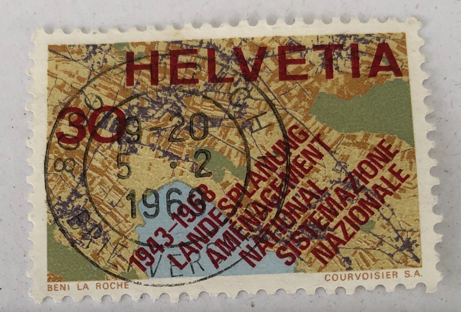Tutti i francobolli: Nr. 459 GESTEMPELT Zürich 1968 – Usato da Aarau venduto da Billa007