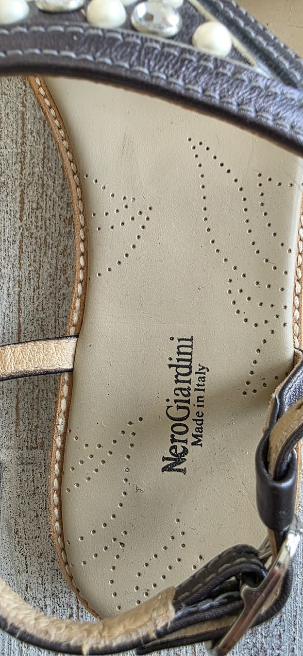 Scarpe da donna: sandales cuir bleu/gris taille 38 – Usato da Yverdon-les-Bains venduto da van_dq65 4