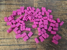 lego 3004 lot de 80 pièces Magenta Brick 1 x 2