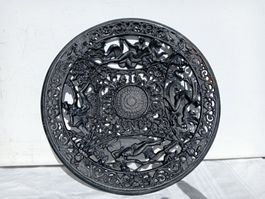 Berliner Teller Gusseisen "Seegoetter" um 1850 - 566 Gramm
