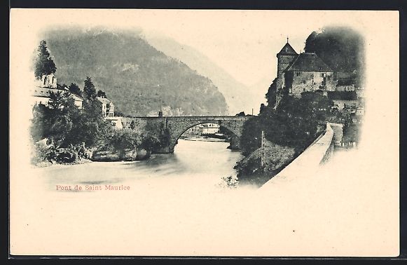 Cartoline postali: AK Saint Maurice, Le Pont – Usato da Berlin venduto da bartko-reher