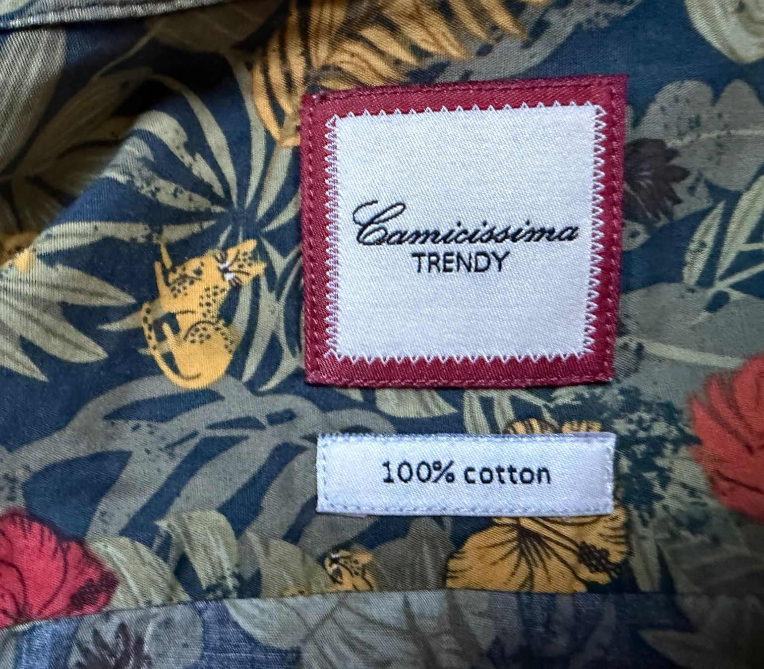 Hemden: gemustertes CAMICISSIMA Hemd 🐆 – Gebraucht aus zürich von vintage12 8