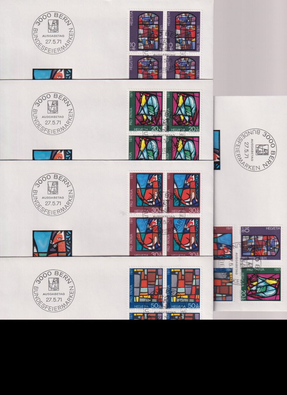 Tutti i francobolli: PP. FDC-Serie 1971. Einzelmarken & Vierer-Blocks. – Nuovo (secondo la descrizione) da Koblenz venduto da Boerse6