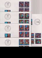 PP. FDC-Serie 1971. Einzelmarken & Vierer-Blocks.