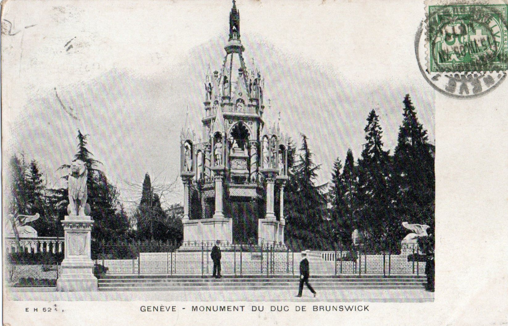 Ansichtskarten: Genève - Monument du Duc de Brunswick – Gebraucht aus Melano von pisonsdro