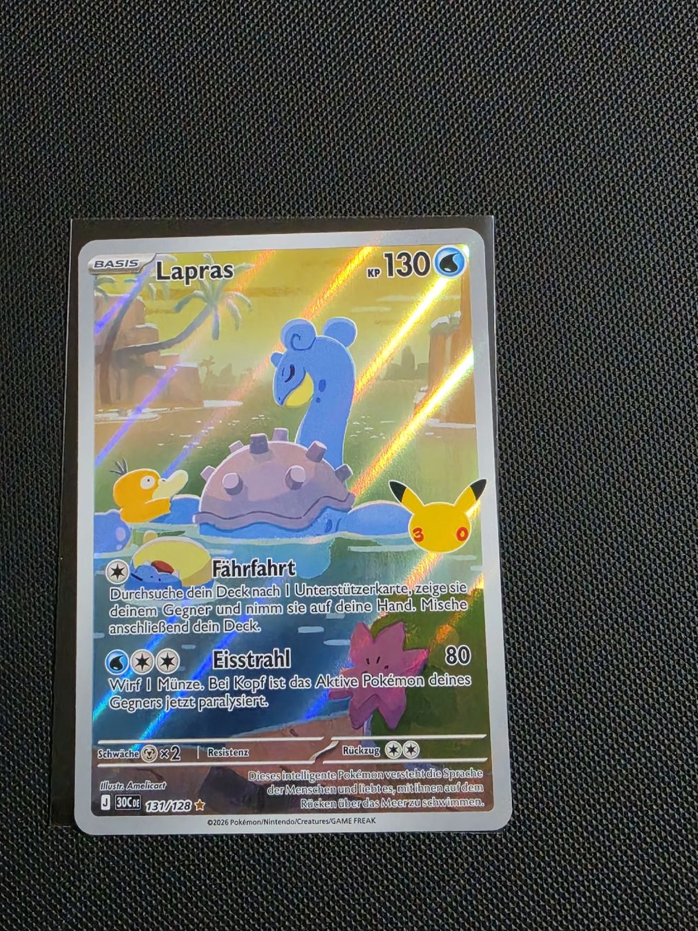 Pokémon Sammelbilder & Trading cards: Pokemon 30th Lapras 131/128 DE – Neu (gemäss Beschreibung) aus Luzern von heini81