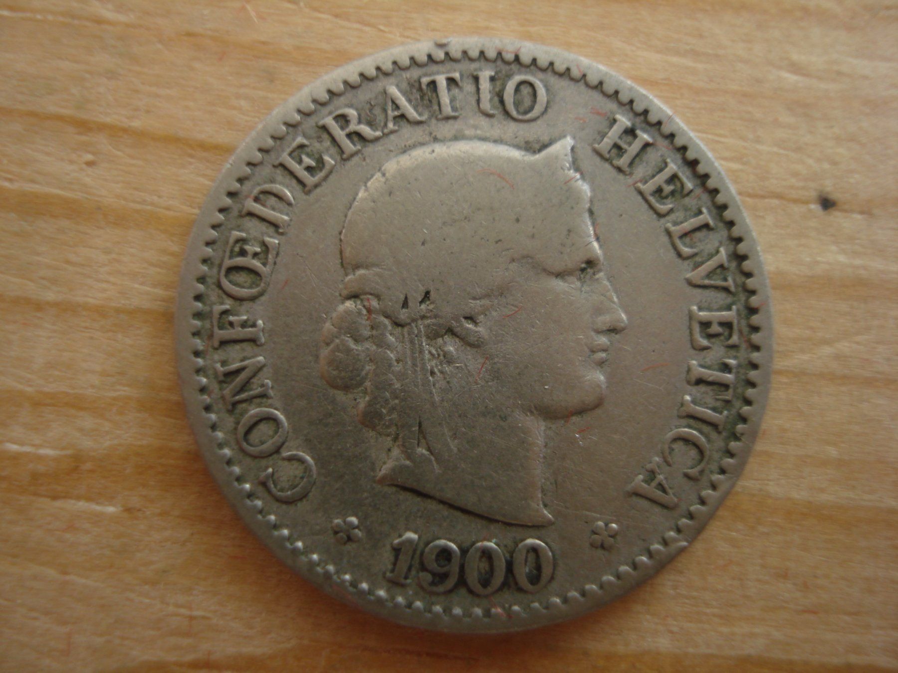 Tutti le monete: (S1) 5 Rappen 1900 – Usato da Erlach venduto da Net-Coins