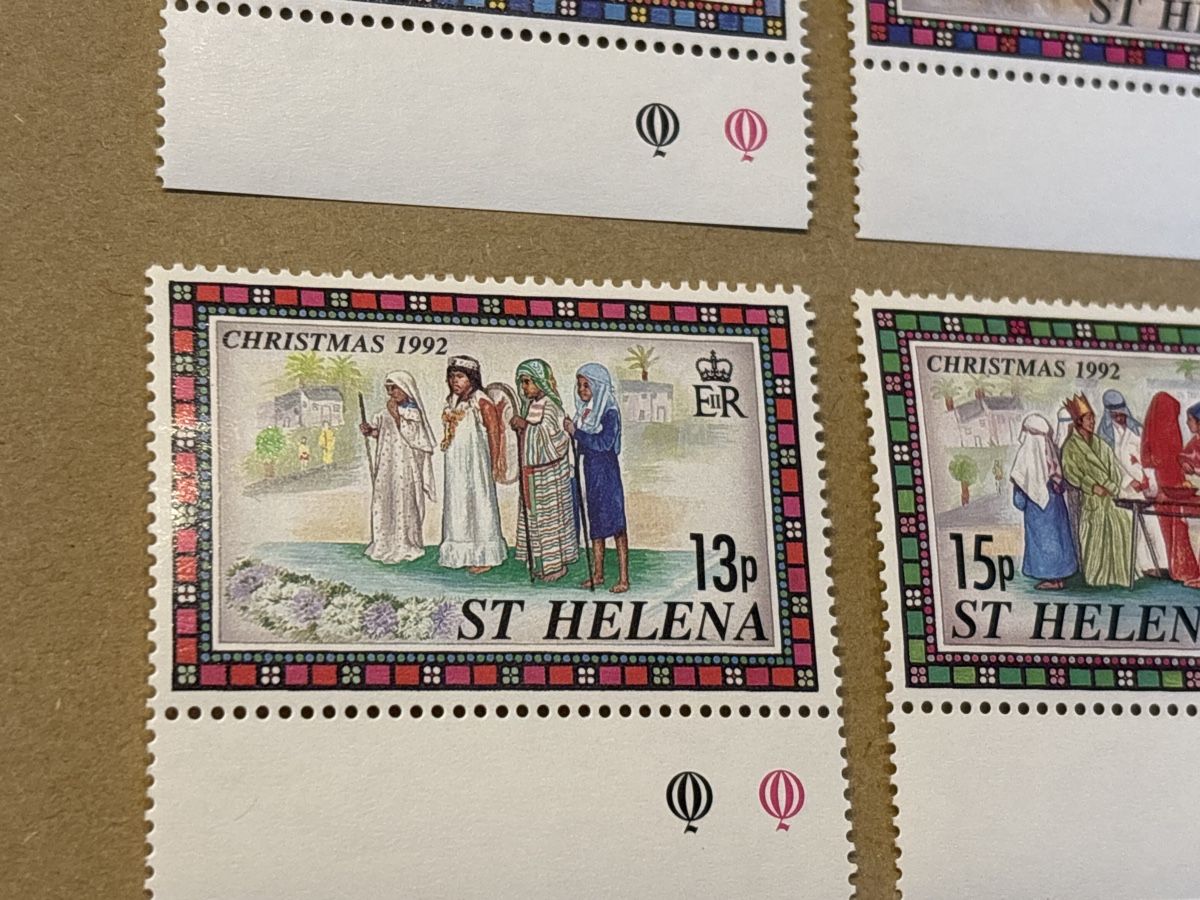 Tous les timbres: Weihnachtsmarken St. Helena 1992, 4er Block postfrisch – Neuf avec emballage d'origine à Zürich par engebrunau 1