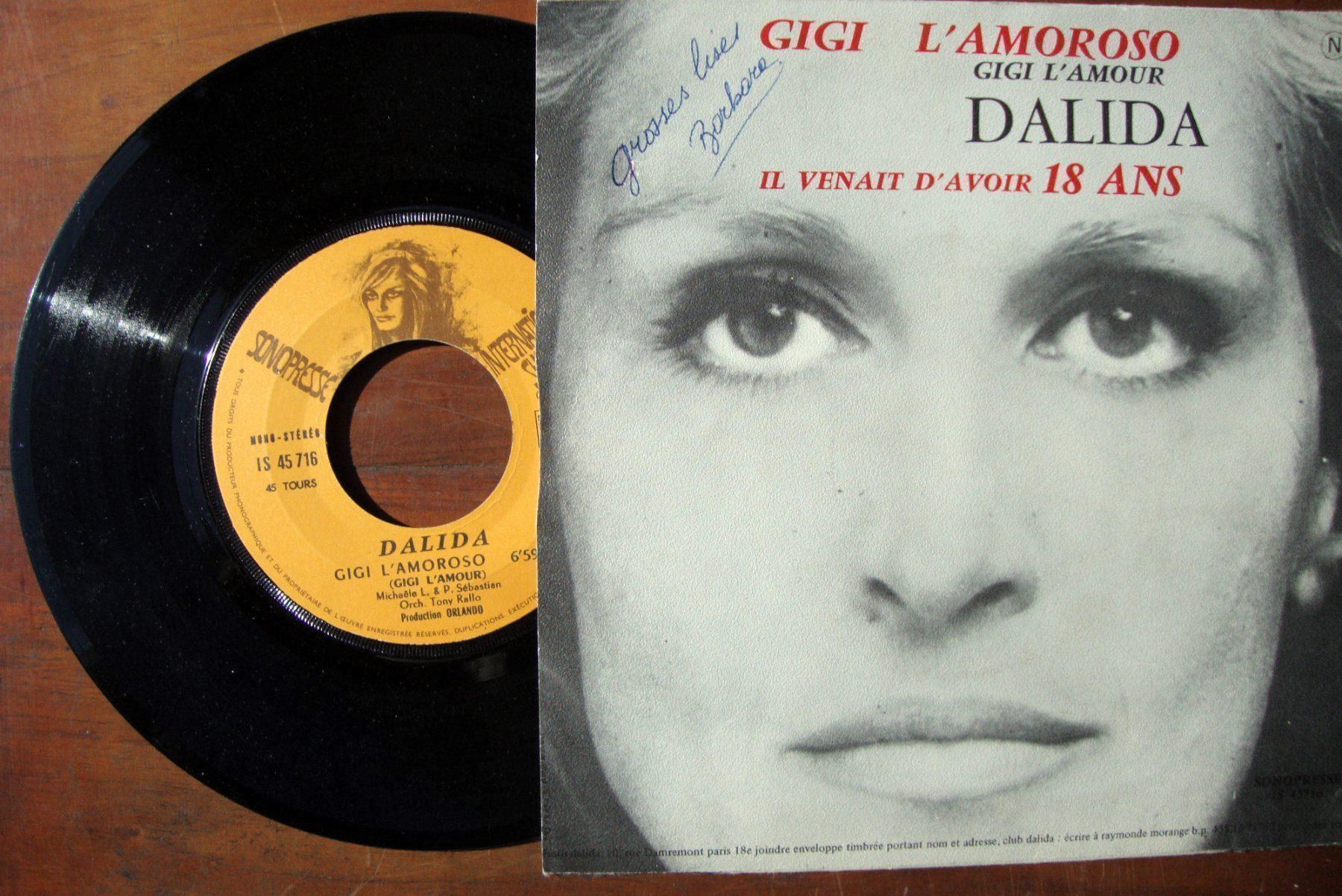Dischi in vinile: DALIDA - GIGI L'AMOROSO – Usato da Bern venduto da Uli_10_11 1