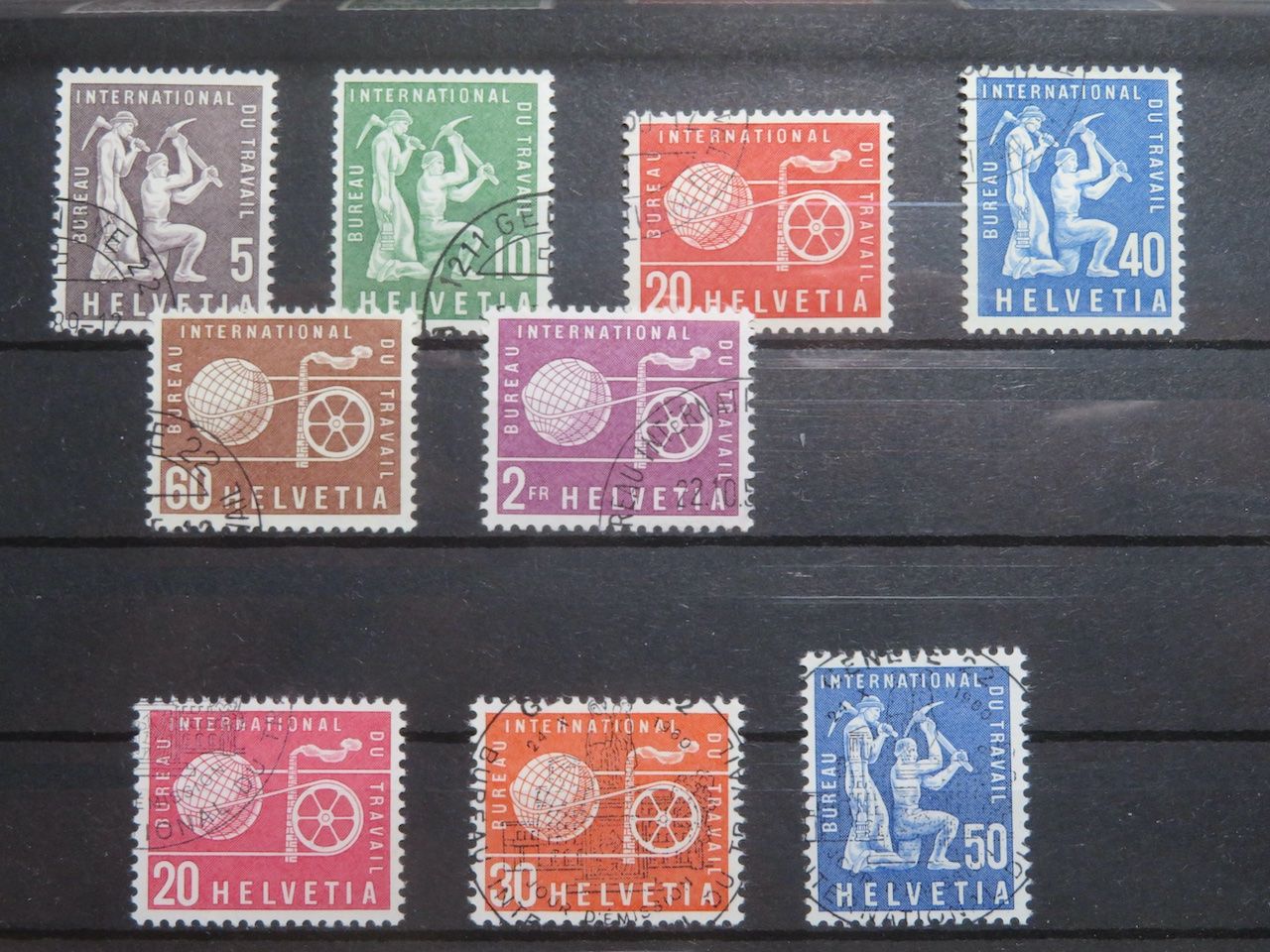 Alle Briefmarken: BIT Arbeitsamt 95-103 – Gebraucht aus Spreitenbach von heitersberg54