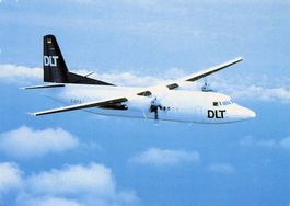 DLT Fokker 50, gelaufen 1991