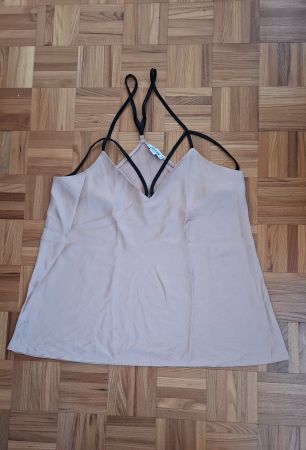 Top Etam champagne rosé à bretelles/Etam-Tanktop rosa Champa