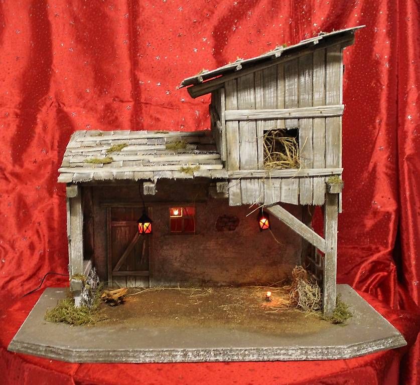 Tutte le decorazioni: Krippenstall mit Feuerstelle – Nuovo e nell'imballaggio originale da Moosseedorf venduto da Tigerlily1 3