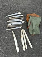 Holzheringe für Armeezelt