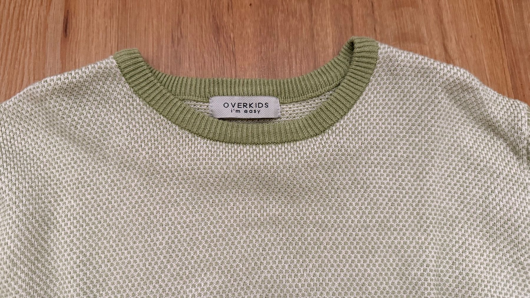 Pullover & Sweatshirts: Jungenpullover grün-beige, Grösse M, ca. 140 – Gebraucht aus Glattbrugg von Seventyfive 1