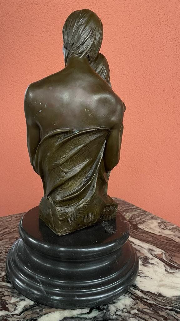 Skulpturen & Statuen: Bronzefigur Paar mit Kind Massiv 11kg – Gebraucht aus Lengnau BE von Steinbock. 3