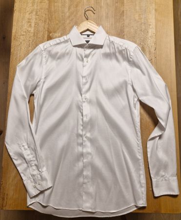 Herrenhemd ETERNA Slim Fit weiss Grösse 39 wie Neu