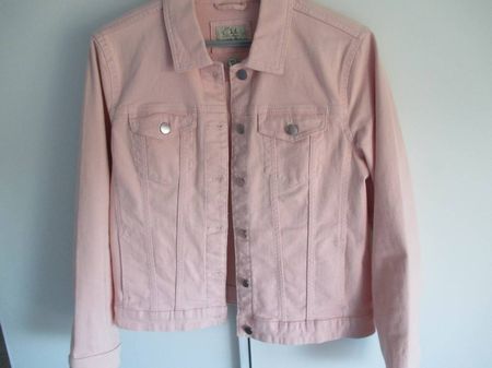 Jeansjacke, lachsfarbig, C+A, NEU - Gr. 40/42