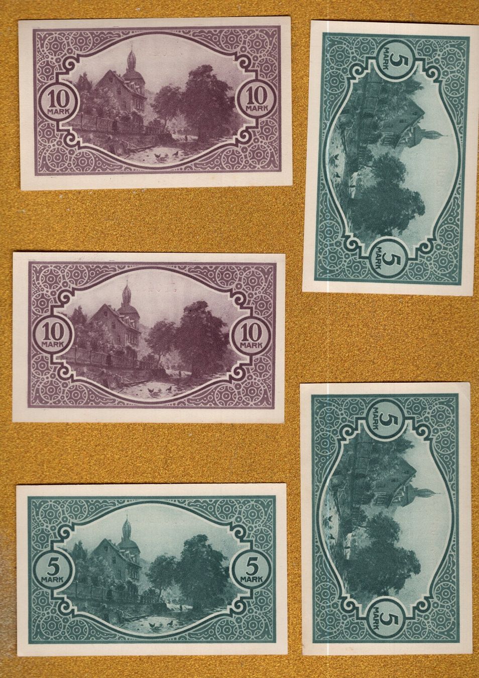 Billets de banque: Germany noten 5 stück UNC – Neuf (Voir description) à Leibstadt par baroc333 1