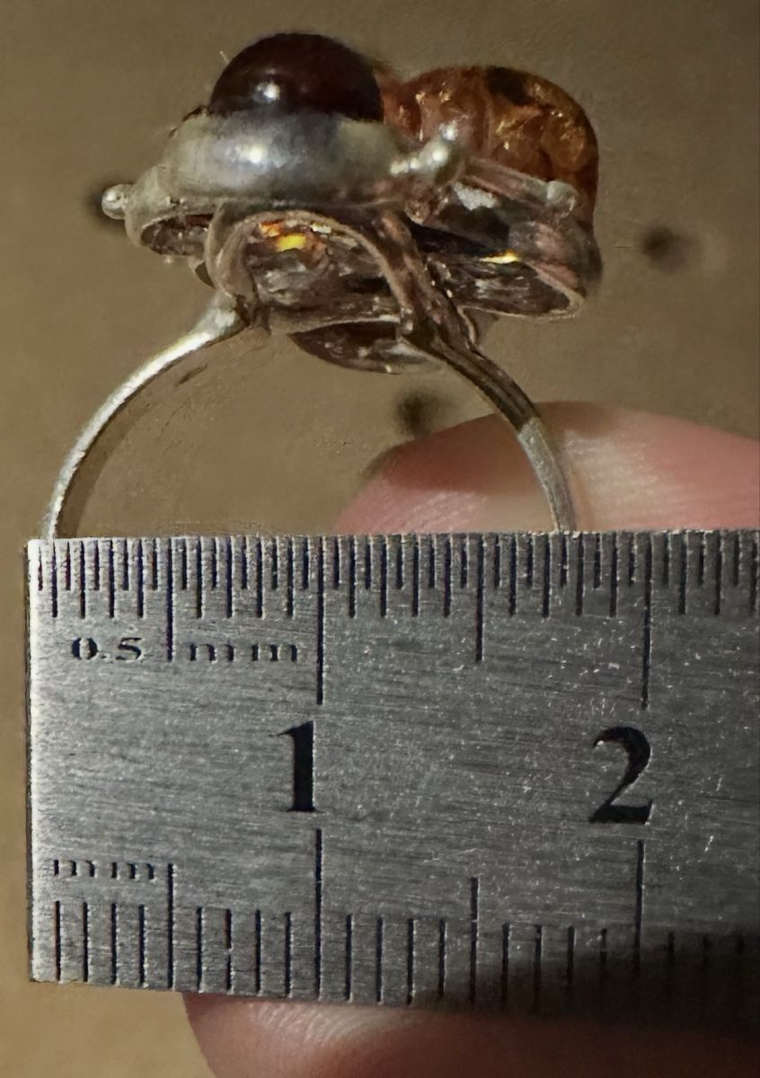 Ringe: Bague argent ambre pierres multiples – Gebraucht aus Plan-les-Ouates von aur_z5pj 6