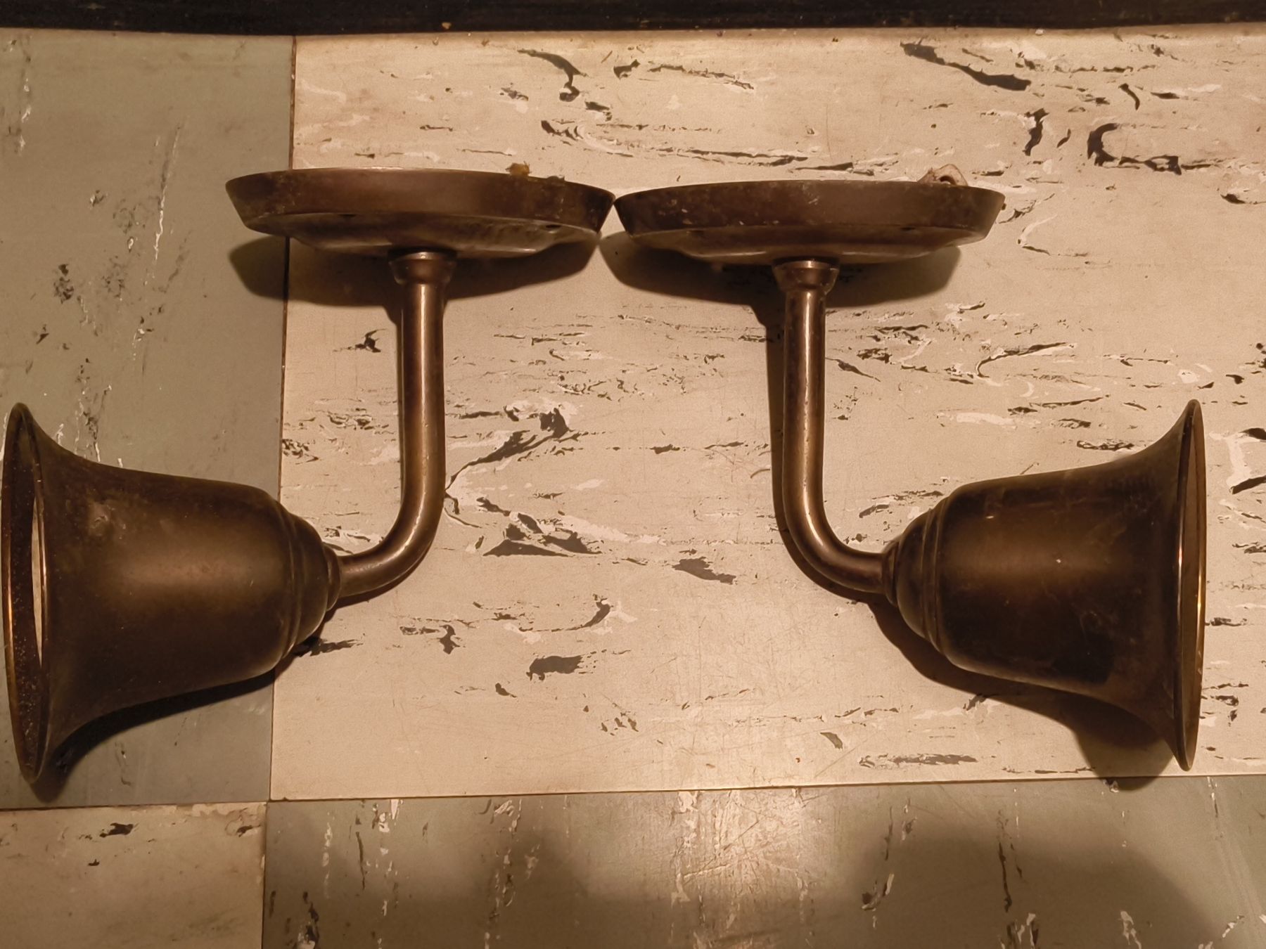 Lampes: 2 Art Deco Wandlampen Messing  – D'occasion à stettlen par VintageBern_ch 7