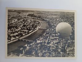 Ansichtskarte Basel Rheingebiet mit Ballon schwarzweiss  Rmu