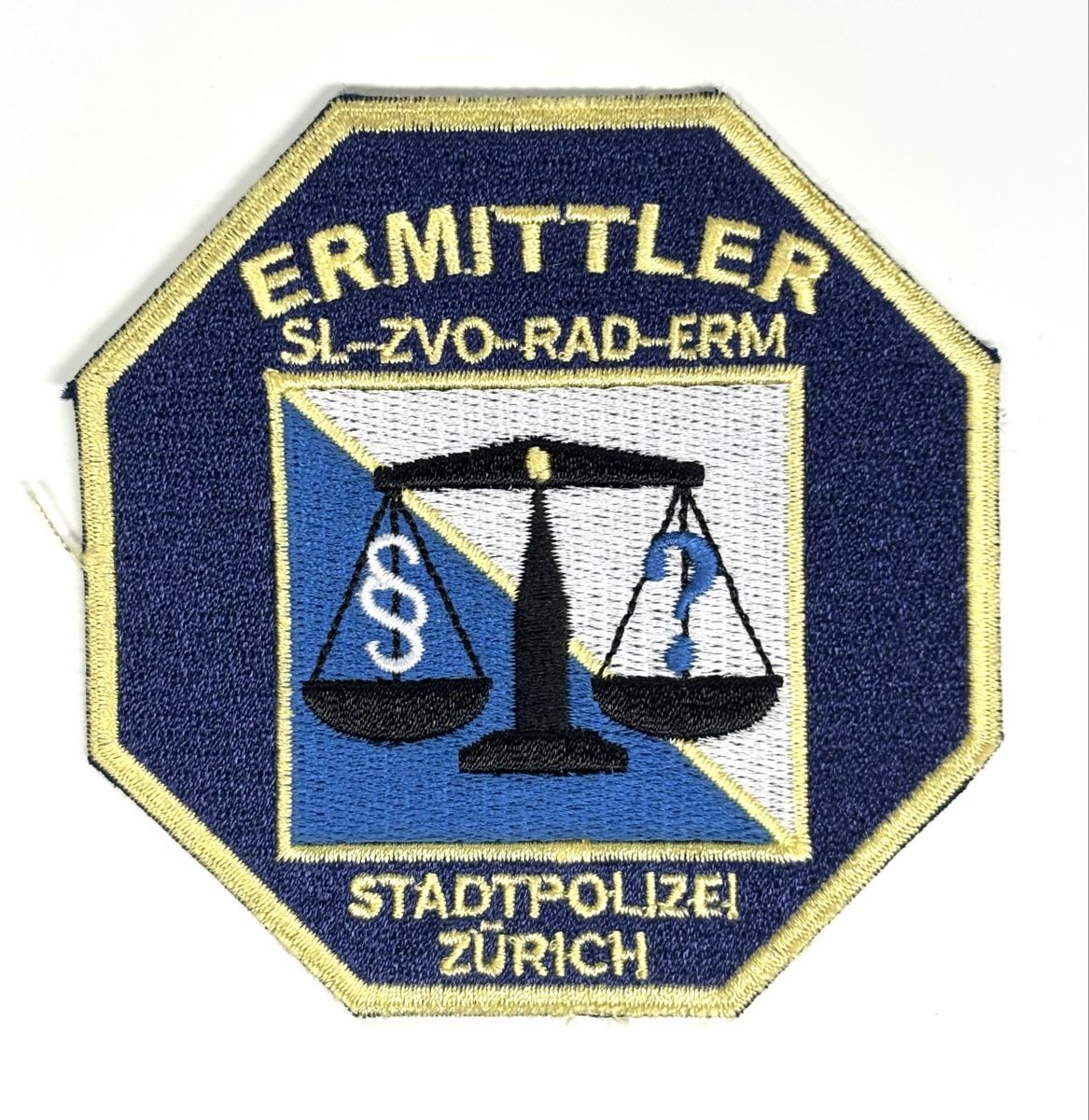 Placchette & Badge: Patch Stadtpolizei Zürich Ermittler – Usato da Riedikon venduto da Rokh01