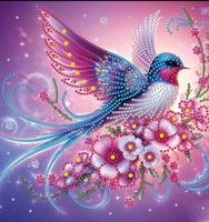 Diamond Painting: bunter Vogel 30x30cm