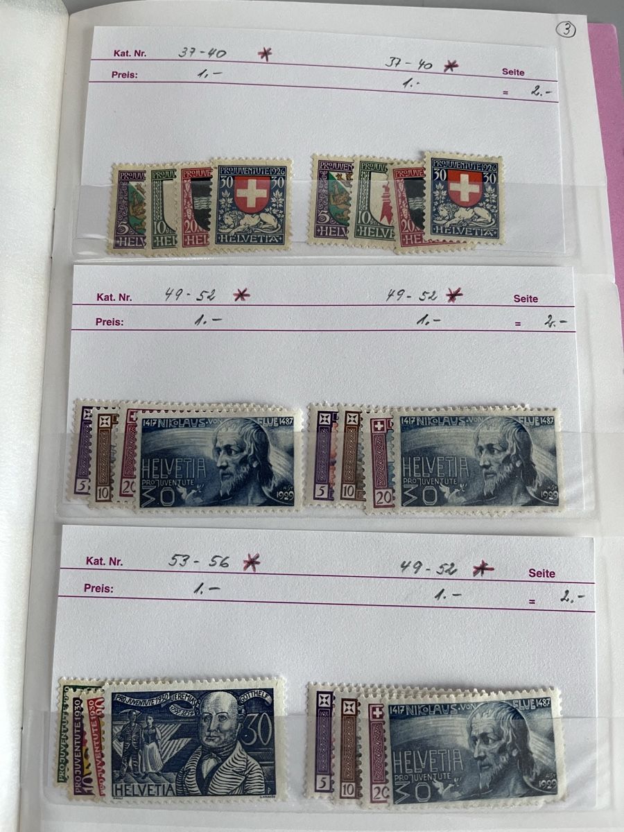 Tutti i francobolli: Briefmarken Auswahlheft Schweiz – Usato da Römerswil LU venduto da manuscha_ 3