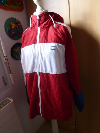 leichte Regen Jacke LEVI'S rot weiss blau Gr. S