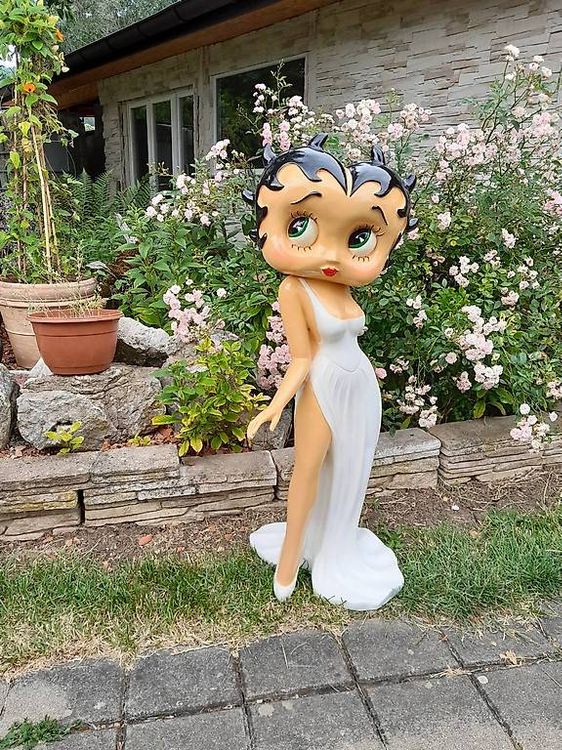Statue Betty Boop Diablesse – Résine Rouge – 95 Cm – Grande Taille