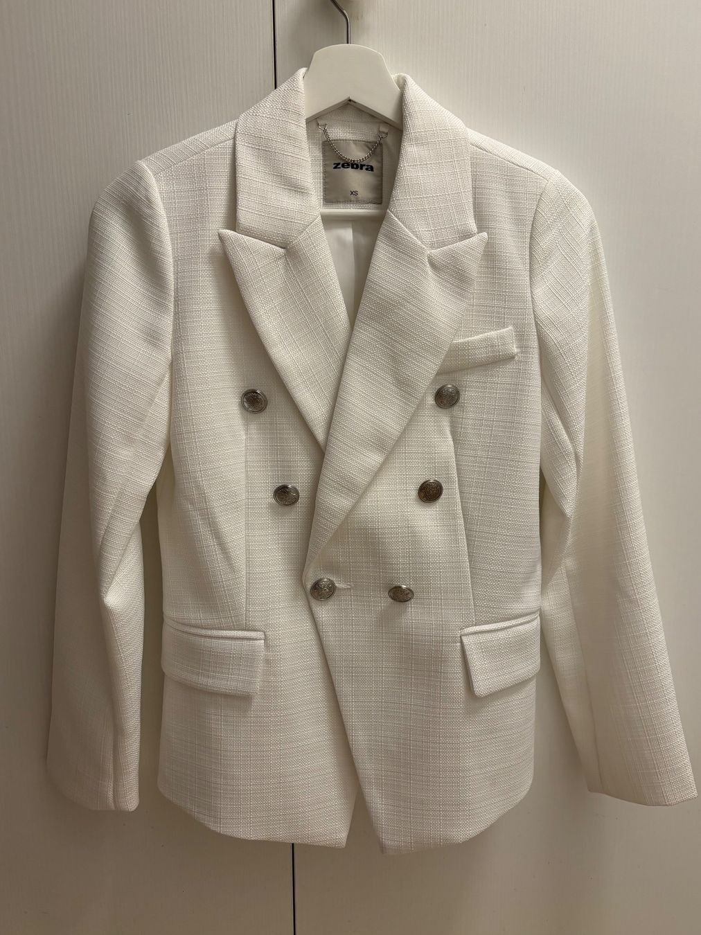 Zebra Giacche: Zebra blazer femme blanc cassé – Nuovo (secondo la descrizione) da Nyon venduto da man_8pzr