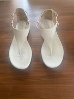 UNUETZER LUXUS SANDALEN LEDER WEISS GR 39 NEUWERTIG !