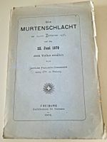 Die Murtenschlacht, Ausgabe 1876 zum 400. Jahrestag