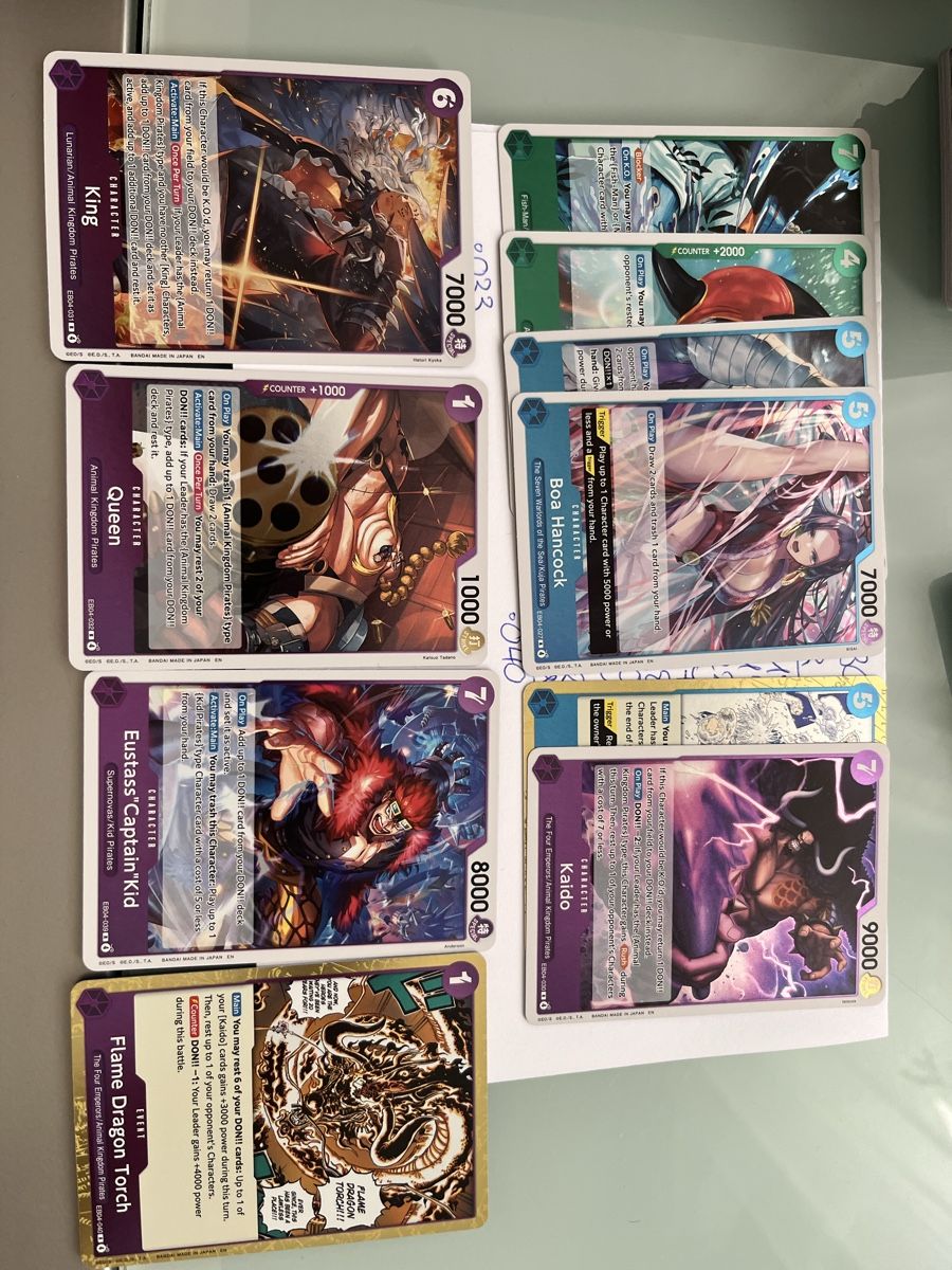 Bandai Sammelbilder & Trading cards: Lot cartes One Piece EB04  – Gebraucht aus Lausanne von Manonpiq 1