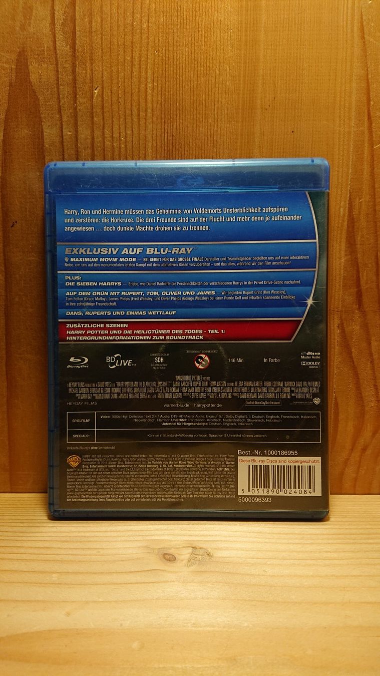 HARRY POTTER und die Heiligtümer des Todes Teil 1 Blu Ray (Gebraucht