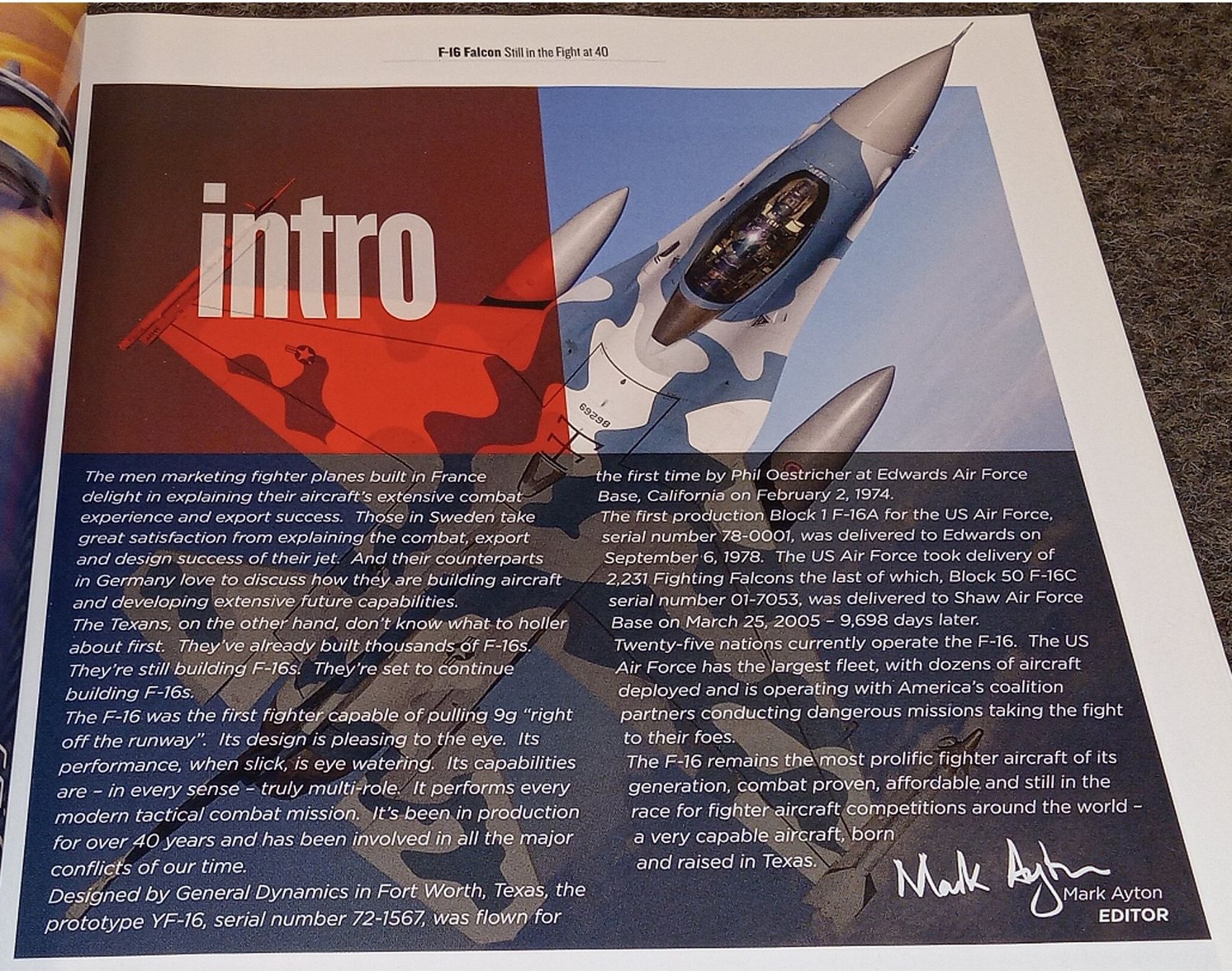 Riviste & Magazine: F-16 FIGHTING FALCON - Key Publishing , UK – Usato da Hätzingen venduto da memory-lane 1