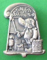 Basler Fasnachtsplakette Silber mit Nadel 2016