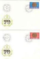 FL1976 FDC Blockausschnitte