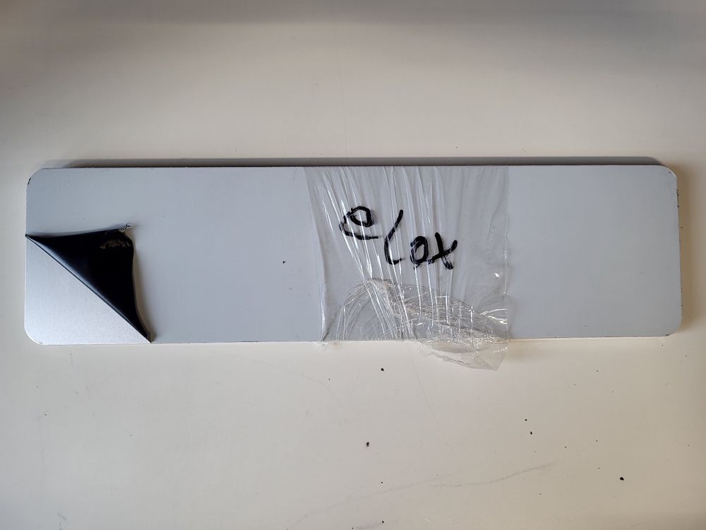 Weiße Alu-Verbundplatten 3mm - 2 Stück 14,8x21cm Für Modellbau & Werbung