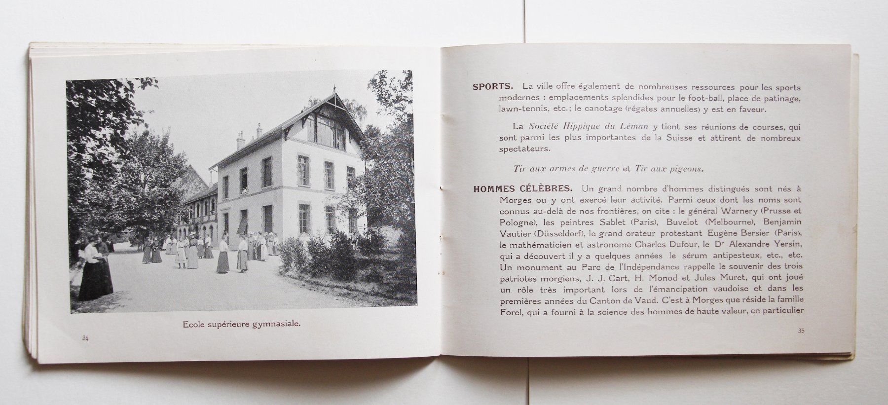 Dokumente: SELTENE WERBE-BROCHURE "MORGES" ca. 1915  RENÉ MARTIN – Gebraucht aus St. Gallen von modernetc 5