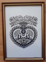 Original Scherenschnitt signiert