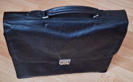 DISSER Ledertasche schwarz guter Zustand