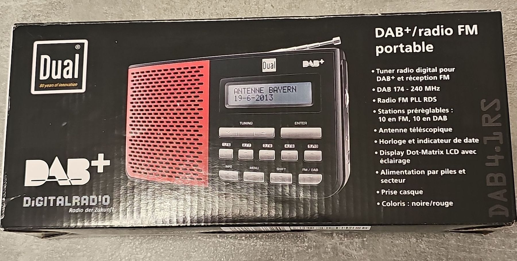 Dual Radios: Dual DAB+ Digitalradio FM portabel - Roter – Neu und originalverpackt aus Herzogenbuchsee von tgi_rln7