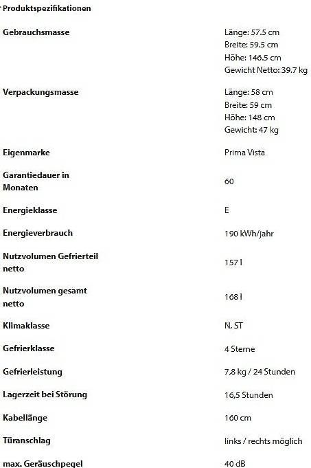 Congelatori: Tiefkühler neu - 168 Liter – Usato da Untersiggenthal venduto da Coyotem 3